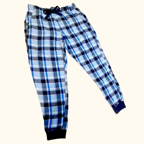 Old Navy Intimates & Sleepwear Old Navy Womens Plaid Pajamas Size Small Blue White Pjs New